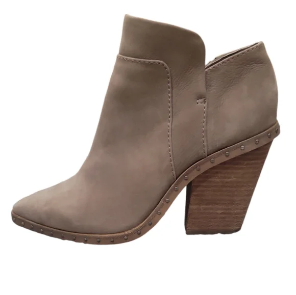 Mercer Edit Brown Suede Heeled Ankle Booties Size 6.5 - Picture 1 of 7